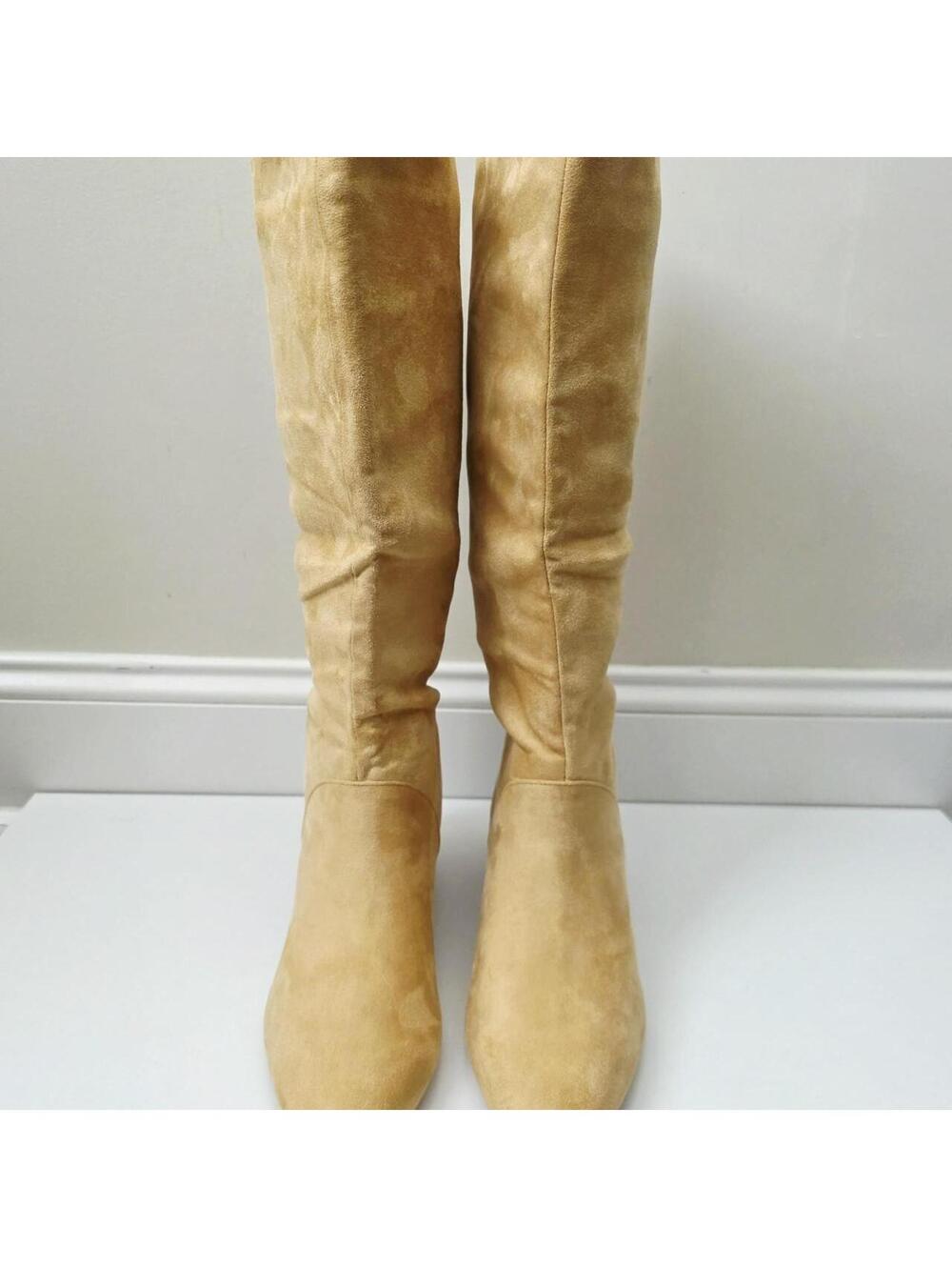 Women's Tan and Yellow Boot